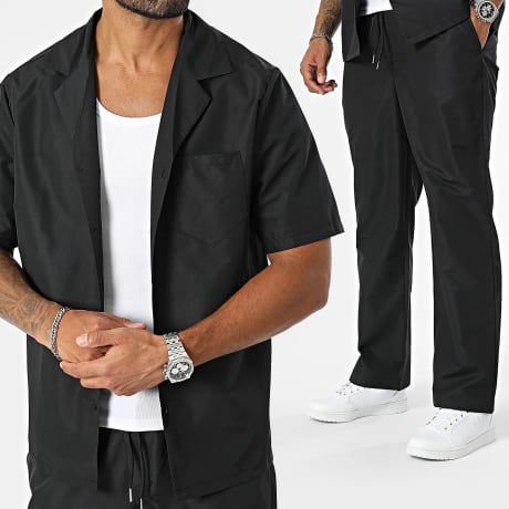 Classic Series - Zwart shirt en broek met korte mouwen