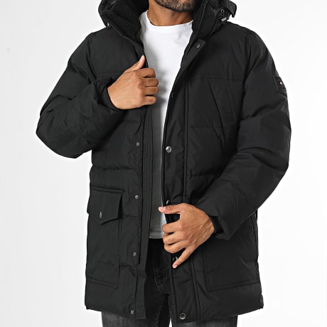Tommy Hilfiger - Parka con capucha Rockie Utility 6593 Negro