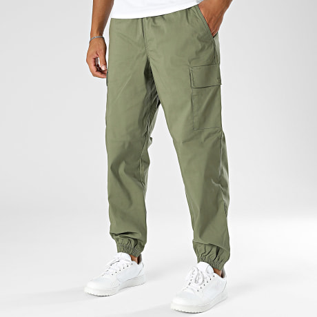 New Balance - Pantalones cargo de sarga MP41579 Verde caqui