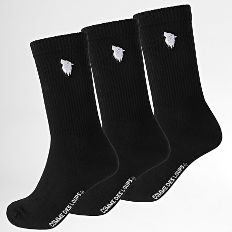 Comme Des Loups - 3 Paar Socken ECUX3N Schwarz