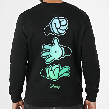 Disney - Hands Crewneck Sweat Black Light Blue Green