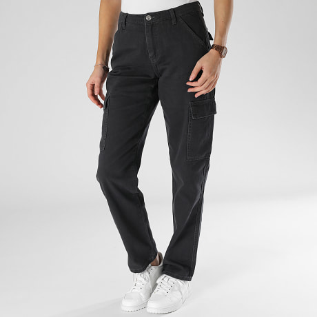 Only - Vaqueros Cargo Manga Mujer Gris Carbón