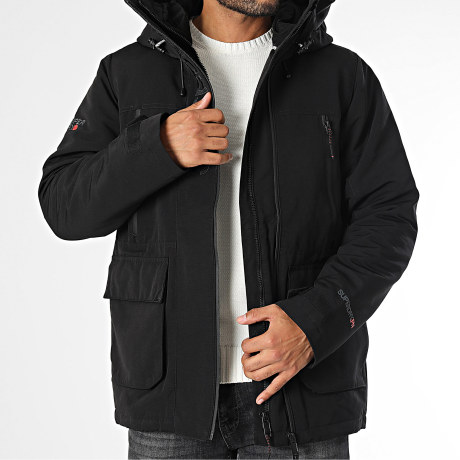 Superdry - Blouson Capuche Hood Ultimate Emb Windbreaker Noir