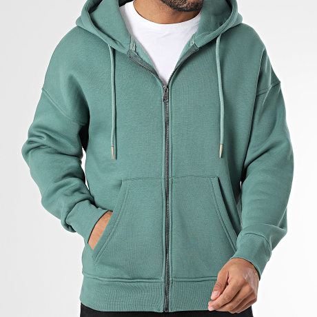 Classic Series - Sweat Zippé Capuche Vert Foncé