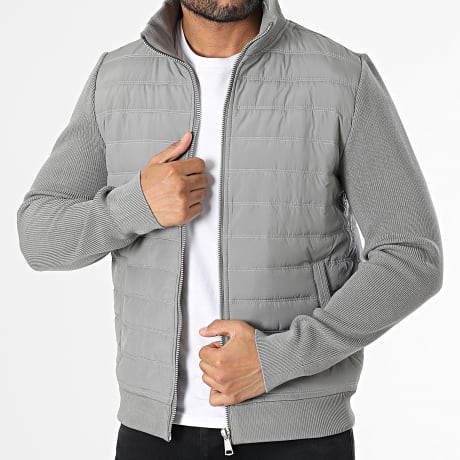 Frilivin - N94 Chaqueta gris con cremallera