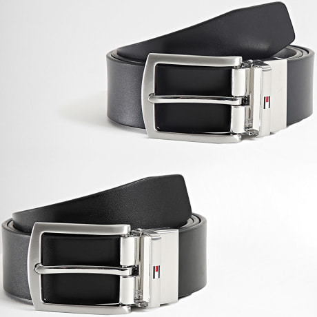 Tommy Hilfiger - Ceinture Réversible Denton 3.5 3012 Noir Bleu Marine