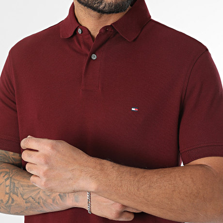 Tommy Hilfiger - Polo de manga corta 1985 7770 Burdeos