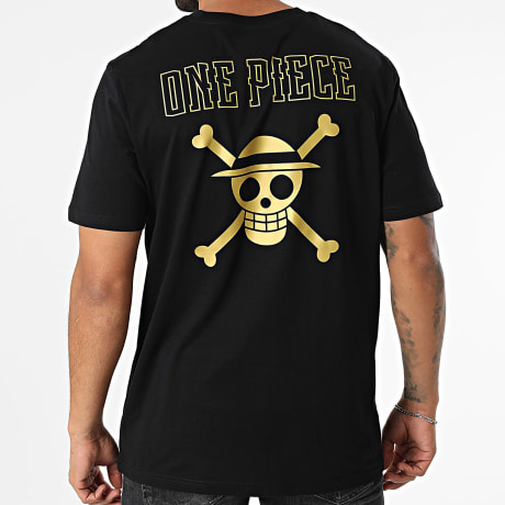 One Piece - Tee Shirt Oversize Large Hybrid Black Gold