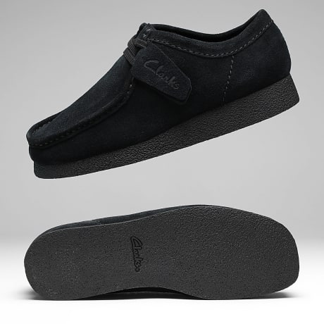 Clarks - Shoe Wallabee Evo Black Suede - Ryses