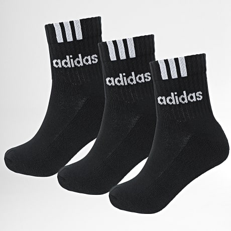 Adidas Sportkleding - 3 paar sokken met lineaire strepen IC1294 Zwart