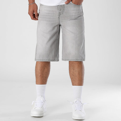 LBO - Pantalones cortos vaqueros holgados 0332 Gris
