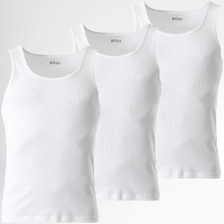 BOSS - Conjunto de 3 camisolas interiores 50542132 Branco