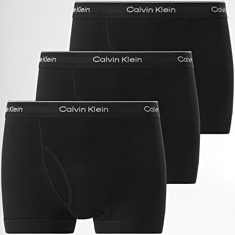 Calvin Klein - Juego de 3 calzoncillos bóxer NB4003A Negro