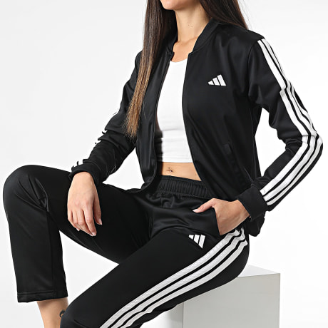 Adidas Sportswear - Ensemble De Survetement A Bandes Femme 3 Stripes JD5434 Noir