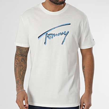 Tommy Jeans - Camiseta Signature 1109 Blanca