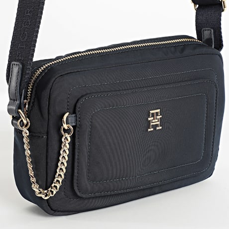 Tommy Hilfiger - Sac A Main Femme Spring Camera 6900 Bleu Marine Doré