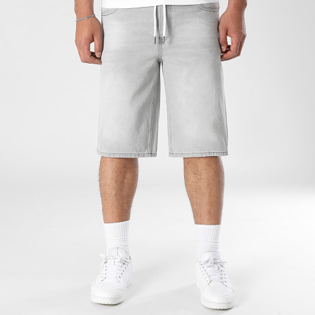 LBO - Baggy Fit Jean Jogger Shorts 3696 Gris