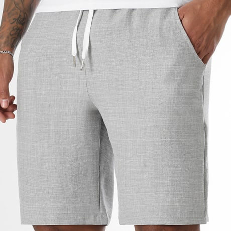 LBO - Short Chino Effet Lin 1721 Gris