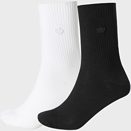 Adidas Originals - Lot De 2 Paires De Chaussettes Crew IC8699 Blanc Noir