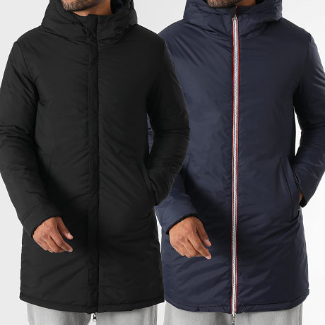 LBO - Reversible Hooded Parka 0018 Black Navy Blue