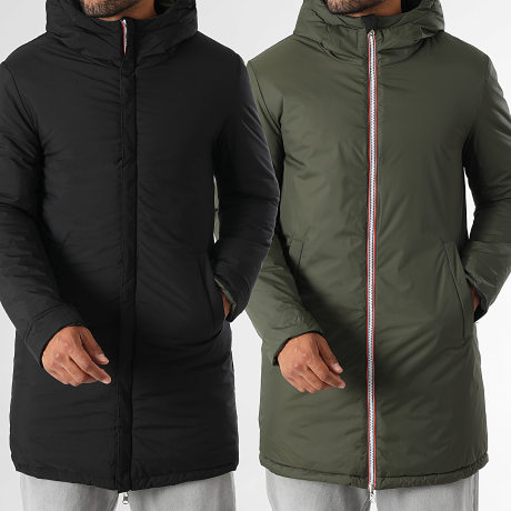 LBO - Reversible Hooded Parka 0019 Khaki Green Black