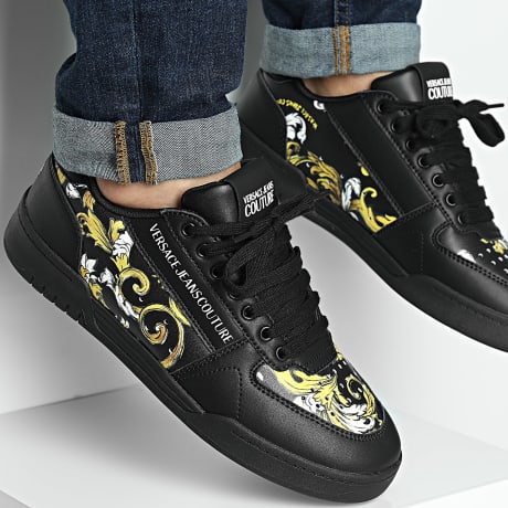 Versace Jeans Couture - Fondo Brooklyn 75YA3SD4 Zwarte Renaissance Sneakers