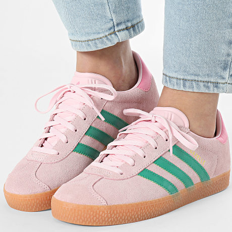 Adidas Originals - Gazelle Zapatillas Mujer J JP7128 Rosa Claro Court Verde Bliss Rosa