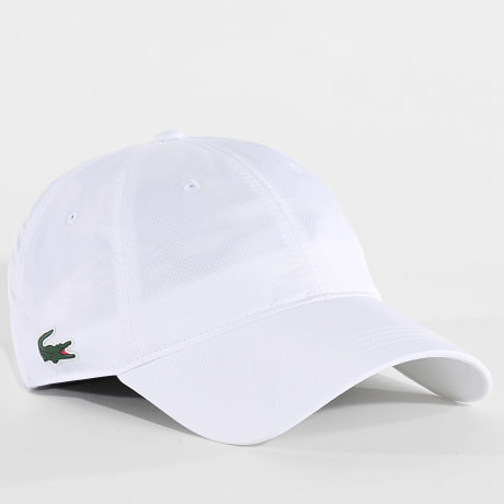 Lacoste - Casquette Logo Crocodile Blanc