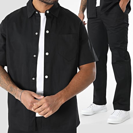 Classic Series - Zwart shirt en broek met korte mouwen