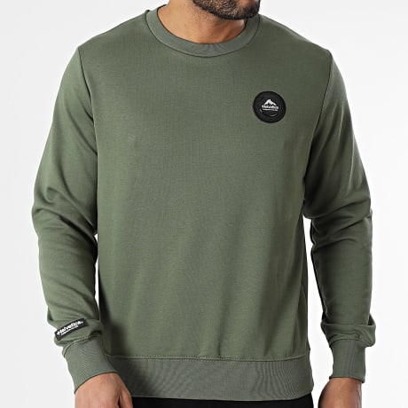 Helvetica - Borgia Crewneck Sweatshirt Khaki Groen
