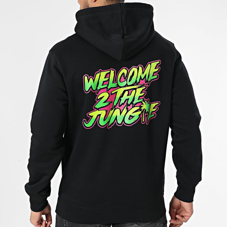 Mougli x La Jungle - Welcome 2 The Jungle Sudadera con capucha Negra