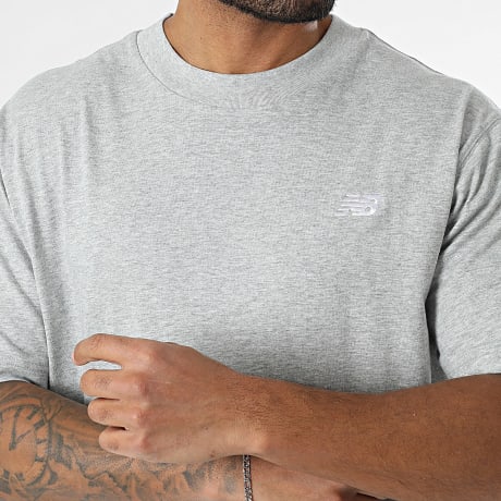 New Balance - Tee Shirt Oversize Sport Essentials MT41509 Gris Chiné