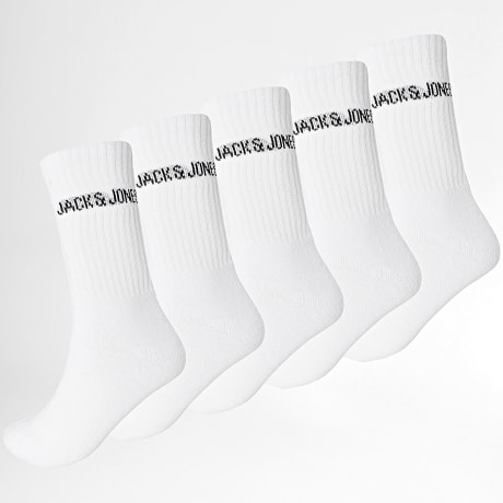 Jack And Jones - Paquete De 5 Pares De Calcetines Regen Blanco
