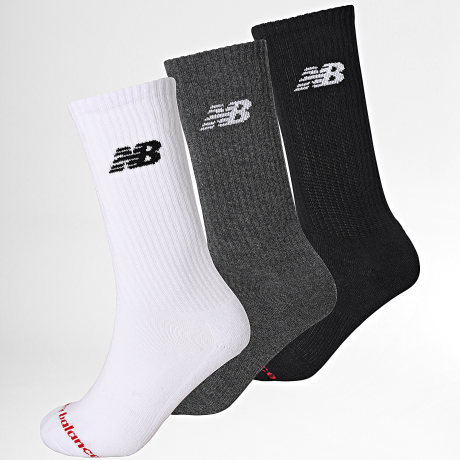 New Balance - Lote De 3 Pares De Calcetines LAS51293 Blanco Gris Antracita Negro