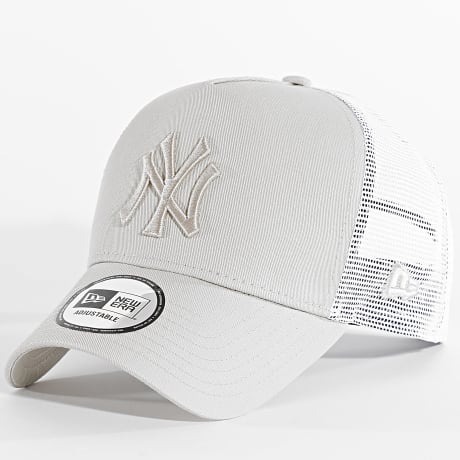 New Era - Casquette Trucker League Essential NY New York Yankees 60675518 Gris Blanc