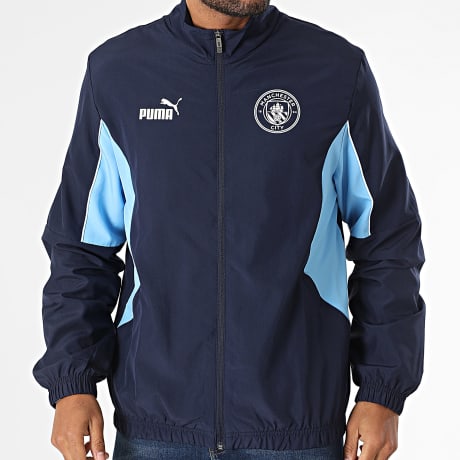 Puma - Manchester City 779131 Navy Lichtblauwe Archive Zip Jas