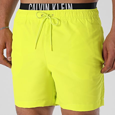 Calvin Klein - Short De Bain Medium Double 1093 Vert Lime