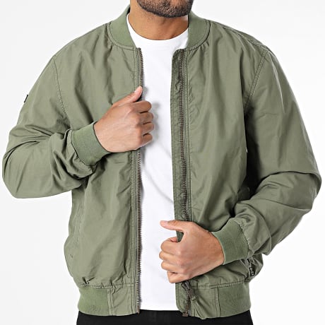 Superdry - Veste Bomber Lightweight M5012091A Vert Kaki