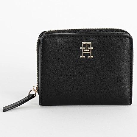 Tommy Hilfiger - Portefeuille Femme Logotape Med 7408 Noir