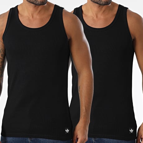 Adidas Originals - Lot De 2 Débardeurs Comfort Rib JK3877 Noir