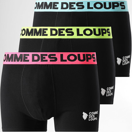 Comme Des Loups - Pack de 3 Boxers Classic Negro