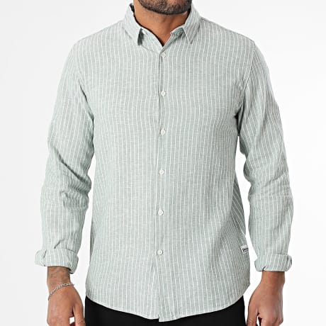 Deeluxe - Camisa Mangas Largas A Rayas Myers 05T4427M Verde