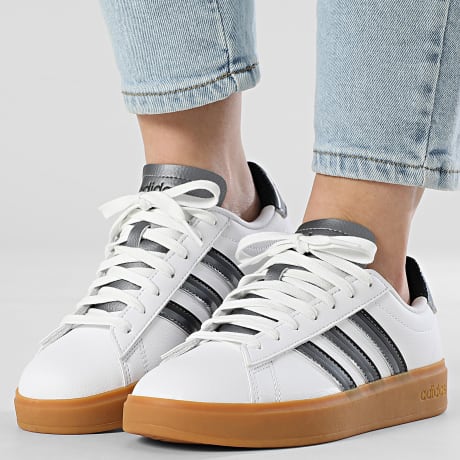 Adidas Performance - Zapatillas Mujer Grand Court 2.0 JH8683 Rosa Claro Mejor Escarlata Negro Principal