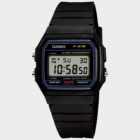 Casio - Armbanduhr Kollektion F-91W-1YEG Schwarz