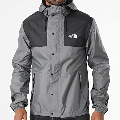 The North Face - Cortavientos Capucha Mountain A5IG3 Gris Antracita Negro