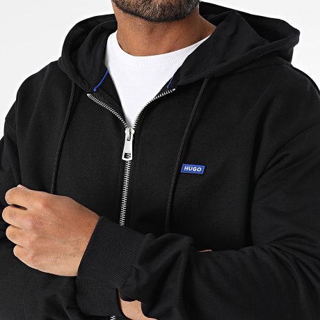 Hugo Azul - Sudadera con Capucha Zippé Nadarasi 50539895 Negro
