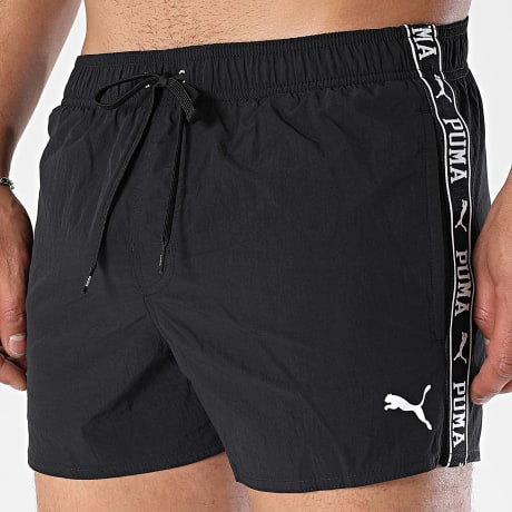 Puma - Short de Baño A Bandas 701231511 Negro