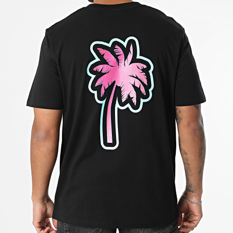 Mougli x La Jungle - Tee Shirt Oversize Welcome 2 The Jungle Negro Rosa