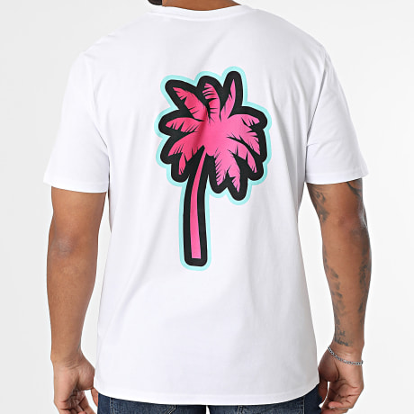 Mougli x La Jungle - Camiseta Oversize Welcome 2 The Jungle Blanco Rosa