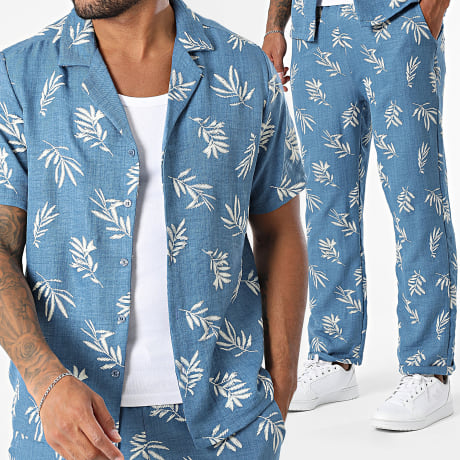 Classic Series - Shirt en broek met korte mouwen 135 Koningsblauw